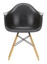 Eames Fiberglass Armchair DAW, Eames elephant hide grey, Ash honey tone