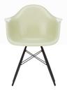 Eames Fiberglass Armchair DAW, Eames parchment, Black maple