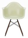 Eames Fiberglass Armchair DAW, Eames parchment, Dark maple