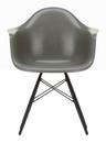 Eames Fiberglass Armchair DAW, Eames raw umber, Black maple