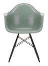 Eames Fiberglass Armchair DAW, Eames sea foam green, Black maple