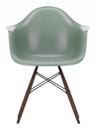 Eames Fiberglass Armchair DAW, Eames sea foam green, Dark maple