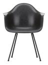 Eames Fiberglass Armchair DAX, Eames elephant hide grey, Basic dark