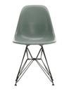 Eames Fiberglass Chair DSR, Eames sea foam green, Powder-coated basic dark smooth