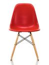 Eames Fiberglass Chair DSW, Eames classic red, Ash honey tone