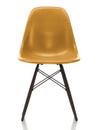 Eames Fiberglass Chair DSW, Eames ochre dark, Black maple