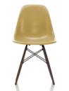Eames Fiberglass Chair DSW, Eames ochre light, Dark maple