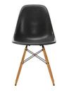 Eames Fiberglass Chair DSW, Eames elephant hide grey, Yellowish maple