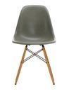 Eames Fiberglass Chair DSW, Eames raw umber, Yellowish maple