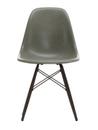 Eames Fiberglass Chair DSW, Eames raw umber, Black maple