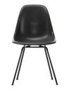 Eames Fiberglass Chair DSX, Eames elephant hide grey, Powder-coated basic dark smooth