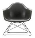 Eames Fiberglass Armchair LAR, Eames elephant hide grey, Chrome-plated