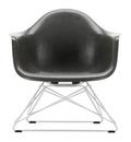 Eames Fiberglass Armchair LAR, Eames elephant hide grey, White