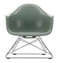 Eames Fiberglass Armchair LAR, Eames sea foam green, Chrome-plated