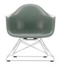 Eames Fiberglass Armchair LAR, Eames sea foam green, White