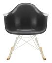 Eames Fiberglass Armchair RAR, Eames elephant hide grey, White, Yellowish maple