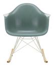 Eames Fiberglass Armchair RAR, Eames sea foam green, White, Yellowish maple