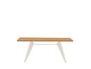 EM Table, 180 x 90 cm, Natural oak solid, oiled, Ecru