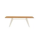 EM Table, 220 x 90 cm, Natural oak solid, oiled, Ecru