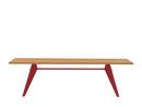 EM Table, 260 x 90 m, Natural oak solid, oiled, Japanese red