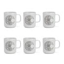 Girard Coffee Mugs, Moon, Set of 6