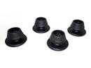 Glides (1 Set) for Vitra Chairs, For DSR/DAR/DKR, Pads for carpet, basic dark