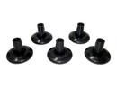 Glides (1 Set) for Vitra Chairs, For Lounge Chair, Pads for carpet, basic dark