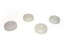 Glides (1 Set) for Vitra Chairs, For DAW/DSW/DKW, Pads for carpet, white