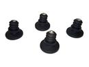 Glides (1 Set) for Vitra Chairs, For HAL Tube/JILL Tube, Pads for carpet, basic dark