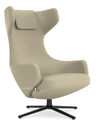 Grand Repos, Chair Grand Repos, Fabric Dumet beige melange, 41 cm, Basic dark
