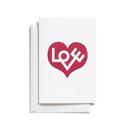 Customisable Greeting Card, Love Heart (M)