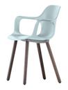 HAL Armchair Wood, Ice grey, Dark oak with protective varnish