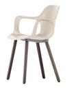 HAL Armchair Wood, Warmgrey, Dark oak with protective varnish