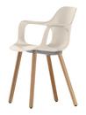 HAL Armchair Wood, Warmgrey, solid oak, light natural with protective varnish