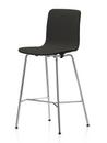 HAL Bar Stool, Deep black, Bar version: 780mm