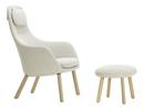 HAL Lounge Chair, Fabric Dumet ivory melange, With Ottoman