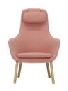HAL Lounge Chair, Fabric Dumet pale rose/coral, Without Ottoman