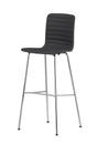 HAL Ply Bar Stool, Dark oak, Bar version: 801 mm, Plano dark grey