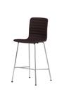 HAL Ply Bar Stool, Dark oak, Kitchen version: 660 mm, Plano brown