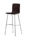 HAL Ply Bar Stool, Light Oak, Bar version: 801 mm, Plano brown