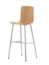 HAL Ply Bar Stool, Light Oak, Bar version: 801 mm, Without Seat Cover