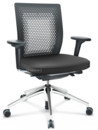 ID Air, Basic dark, Plano fabric-69 dark grey, Basic dark, 5 star foot, polished aluminium, With 2D armrests