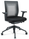 ID Air, Basic dark, Plano fabric-66 nero, Basic dark, 5 star foot , basic dark plastic, With 2D armrests