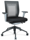 ID Air, Basic dark, Plano fabric-66 nero, Soft grey, 5 star foot , basic dark plastic, With 2D armrests