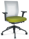 ID Air, Soft grey, Plano fabric-68 avocado, Basic dark, 5 star foot , basic dark plastic, With 2D armrests