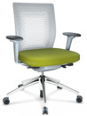 ID Air, Soft grey, Plano fabric-68 avocado, Soft grey, 5 star foot, polished aluminium, With 3D-armrests