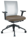 ID Air, Soft grey, Plano fabric-80 coffee, Basic dark, 5 star foot , basic dark plastic, With 3D-armrests