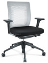 ID Air, Soft grey, Plano fabric-66 nero, Basic dark, 5 star foot , basic dark plastic, With 2D armrests