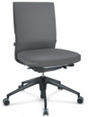 ID Soft, FlowMotion-with tilt mechanism, with seat depth adjustment, Without armrests, 5 star foot , basic dark plastic, Basic dark, Silk mesh seat and back, Dimgrey