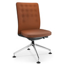 ID Trim Conference, Without lumbar support, Without armrests, Basic dark, Seat and back Plano, Cognac